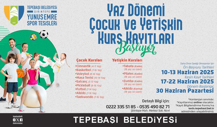 Salon Sporları İçin Kayıtlar Başlıyor