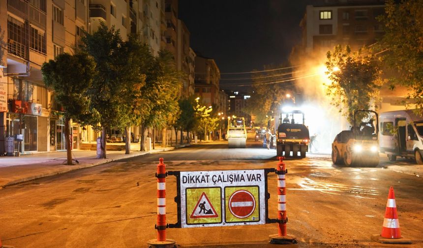 Büyükşehir Yol Yapım Çalışmalarını Sürdürüyor