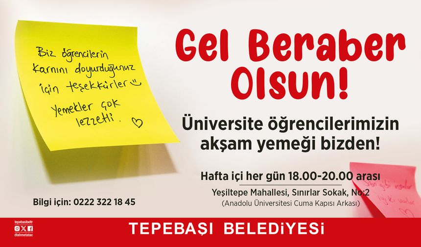 Üniversite Öğrencilerine Akşam Yemeği İkramı Başladı