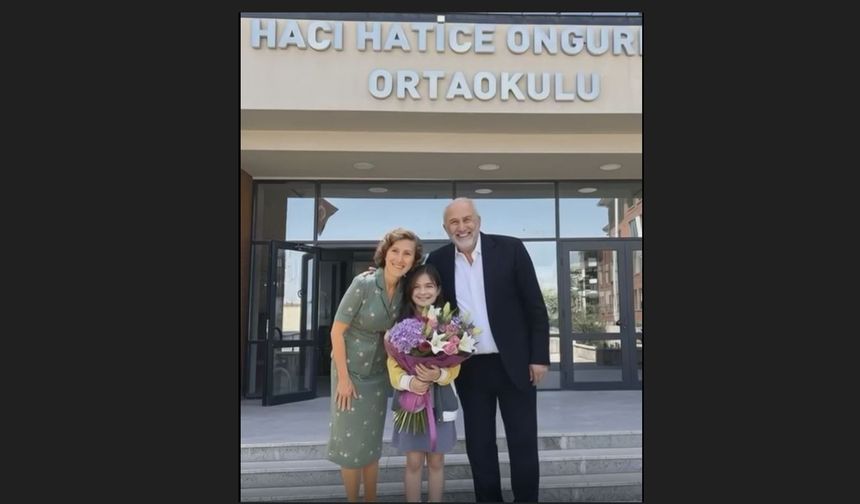 Öğrenci Zeynep'ten Hayırsever Ongurlar'ı duygulandıran Hediye