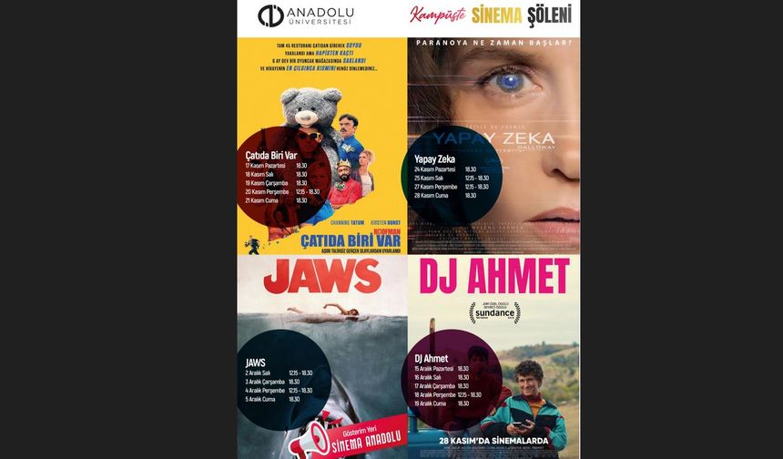 “Kampüste Sinema Şöleni” dört yeni filmle devam ediyor