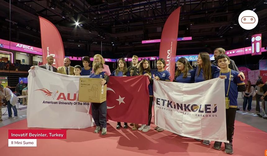 Etkin Koleji Robotex International'da Dünya İkincisi Oldu