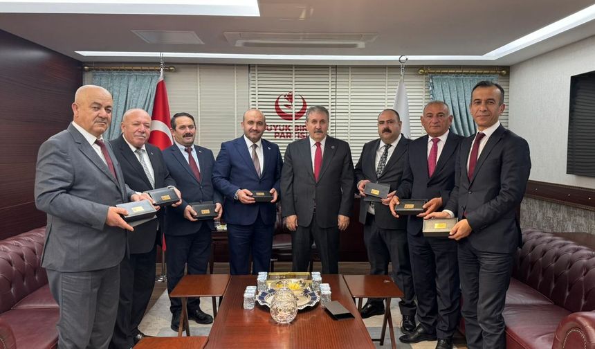 AK Partili Başkanlardan Mustafa Destici'ye Ziyaret