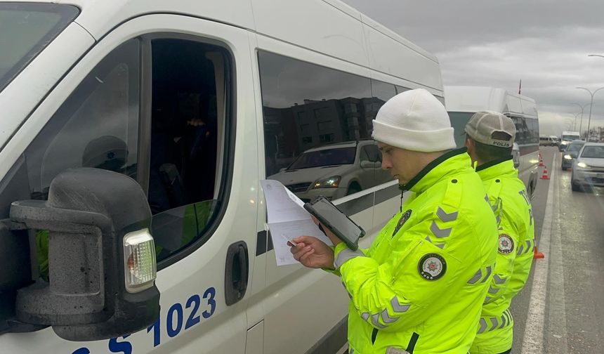 104 öğrenci servisi sürücüsüne ceza