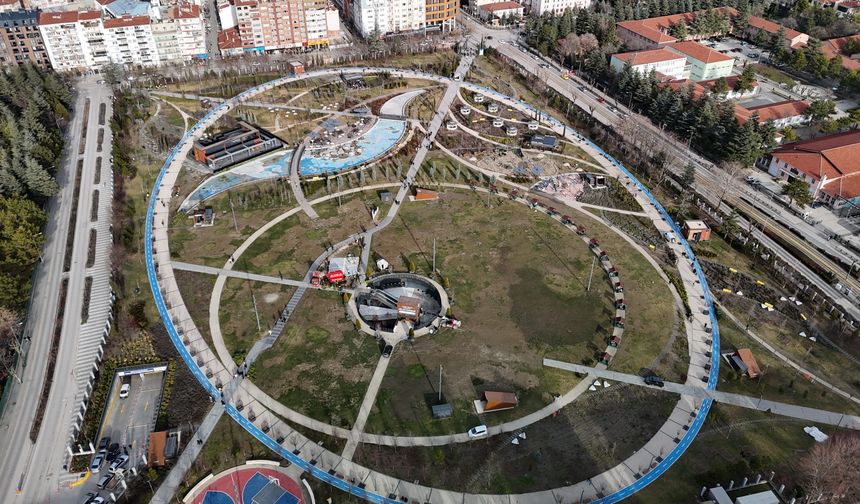 Recep Tayyip Erdoğan Millet Bahçesi'nde çalışmalarda sona gelindi