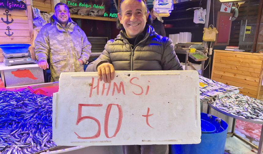 Hamsinin fiyatı 50 TL'ye düştü
