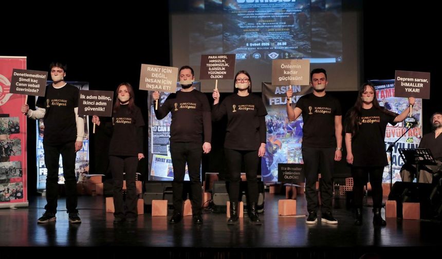 6 Şubat’ın Sessiz Çığlığı Odunpazarı’nda Yankılandı