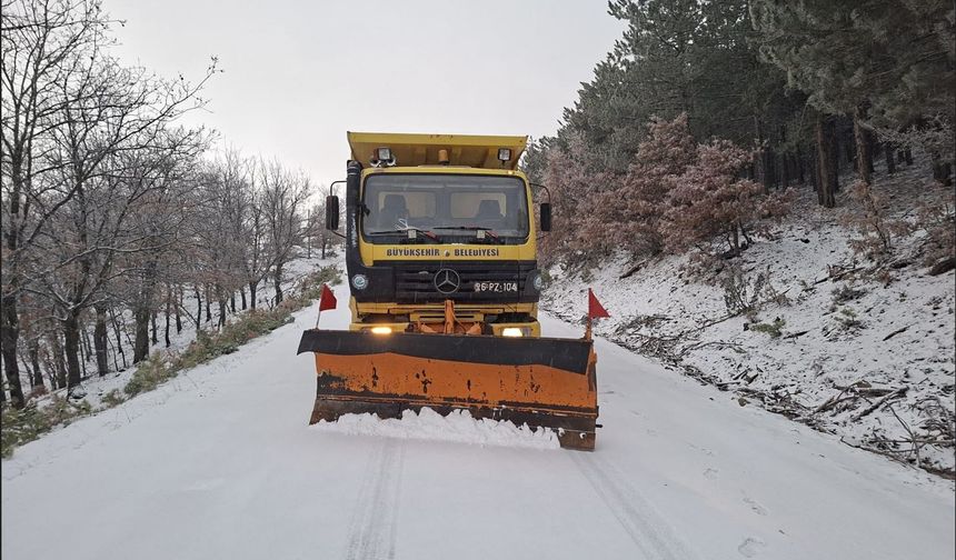 Mihalıççık’ta Karla Mücadele