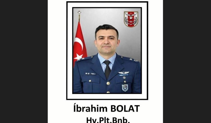 Vali Yılmaz'dan Şehit Pilot Bolat İçin Taziye Mesajı