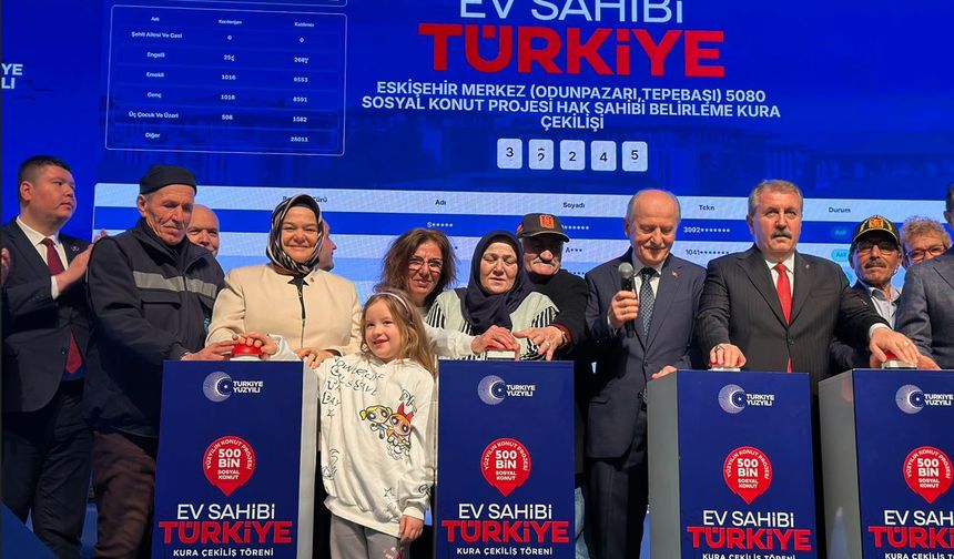 Eskişehir'de 6 bin 55 sosyal konutun kura çekimi yapılıyor