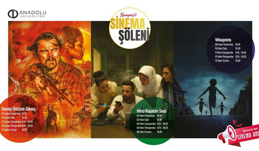 “Kampüste Sinema Şöleni” üç yeni filmle devam ediyor