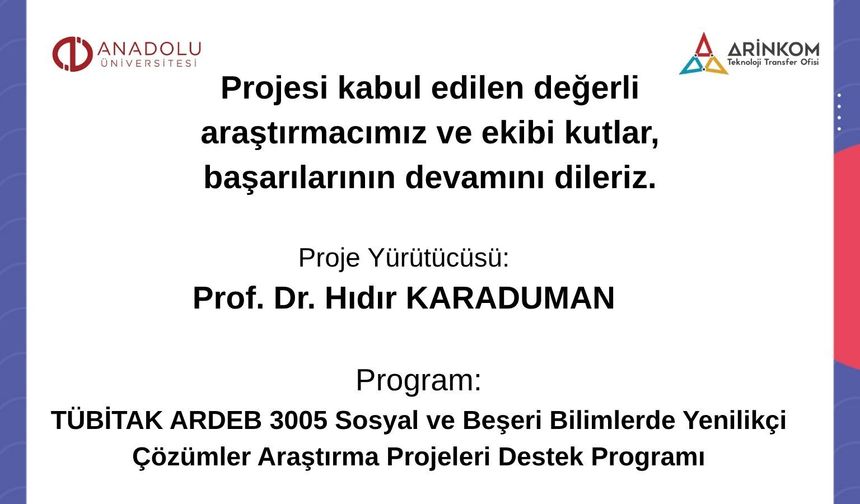Yapay Zekâ Destekli Yaşam Tarihi Projesine TÜBİTAK Desteği