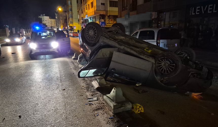 Otomobil takla attı: 1 yaralı