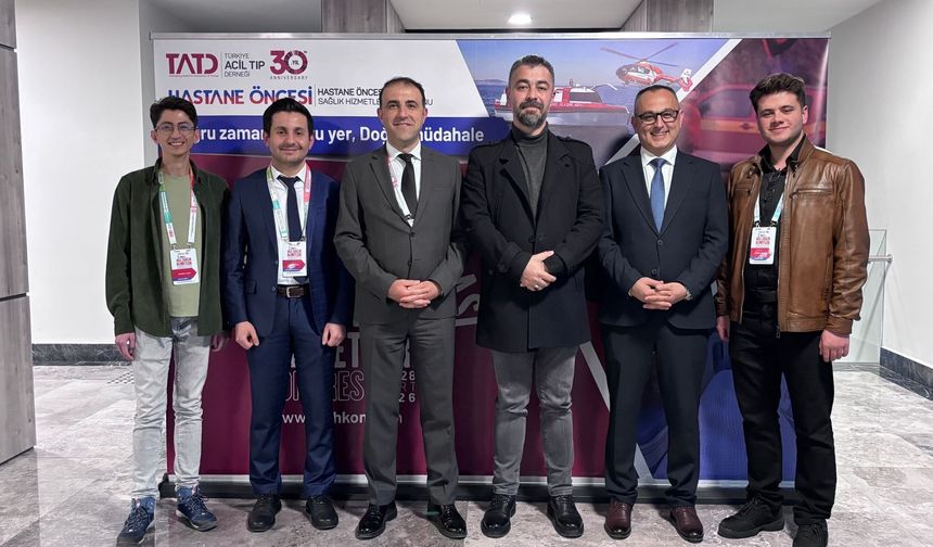 Eskişehirli acil sağlık ekibi Türkiye kongresine damga vurdu