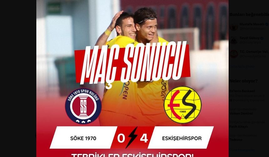 ES ES Söğüt'ü 4 Golle Geçti