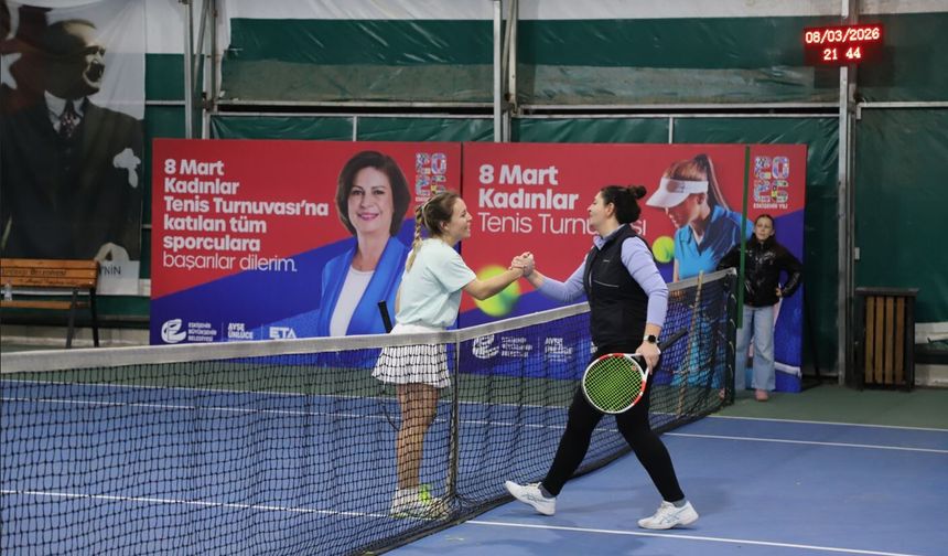 8 Mart Kadınlar Tenis Turnuvası Coşkuyla Tamamlandı