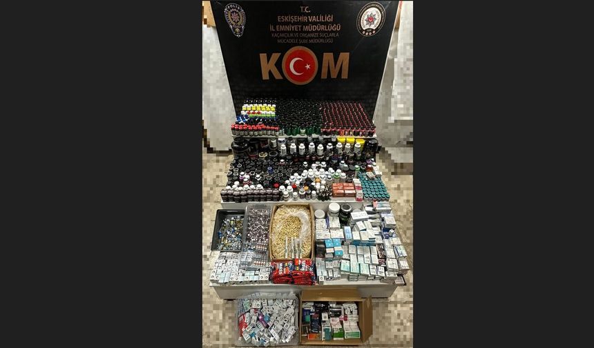 Polis 5 milyonluk kaçak ilaç ve gıda takviyesi ele geçirdi