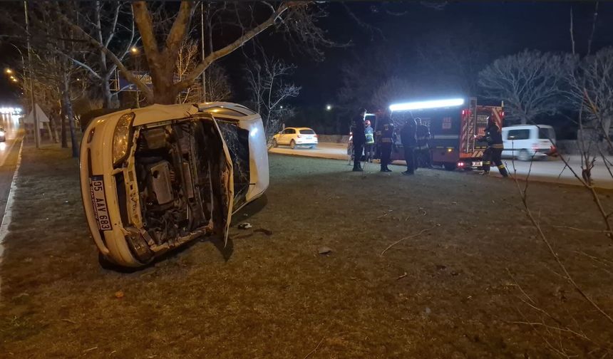 Eskişehir'de kontrolden çıkan otomobil takla attı: 1 yaralı