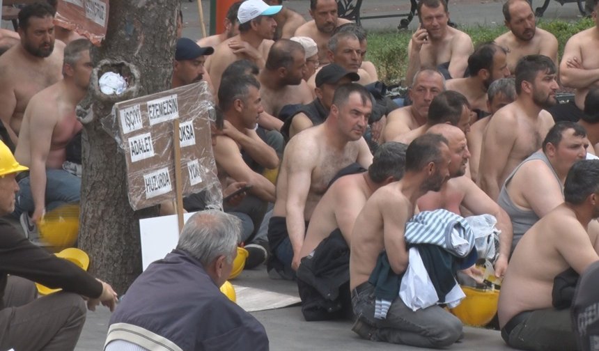 5 aydır maaş alamayan maden işçilerinin açlık grevi 8'inci gününde