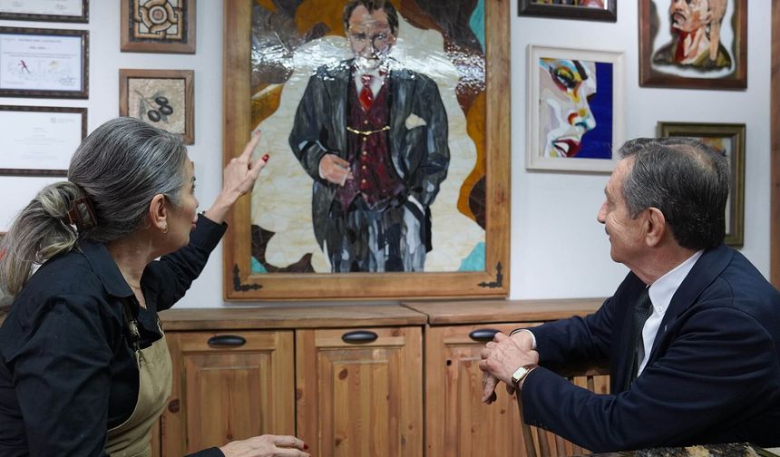 Başkan Ataç’tan Cam Sanatçısı Bayır’a Ziyaret