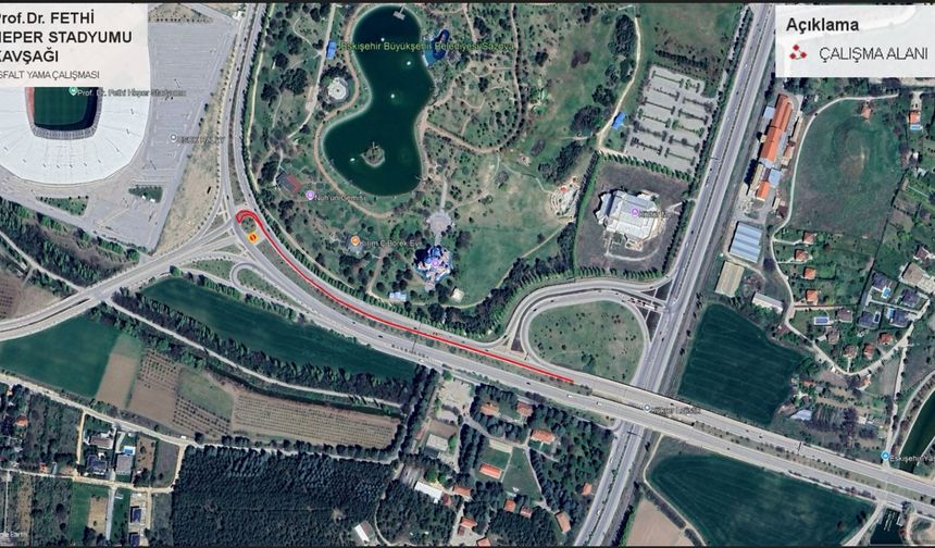 Prof. Dr. Fethi Heper Stadyumu Kavşağı Yarın Kapatılacak