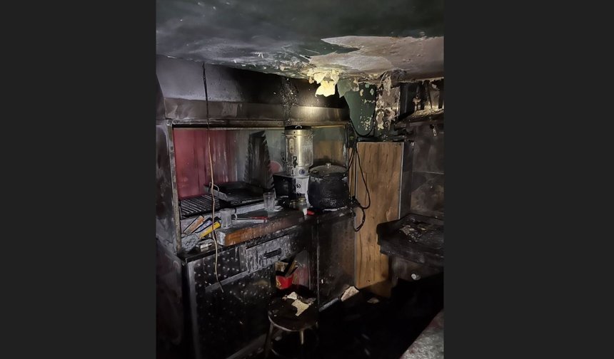 İşyerinde Korkutan Yangın