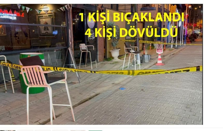 Barlar Sokağında Bıçaklı Kavga
