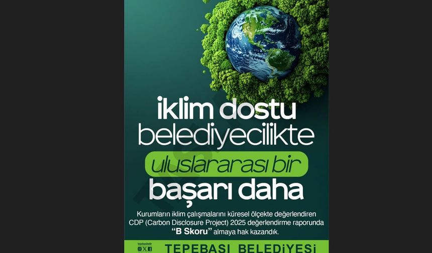 Tepebaşı’ndan İklim Mücadelesinde Uluslararası Başarı