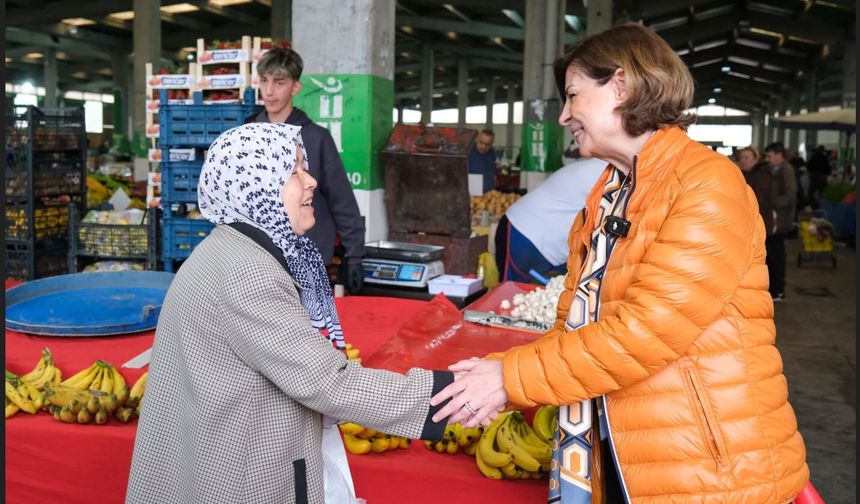 Başkan Ünlüce’den Uluönder Pazarı’na Ziyaret