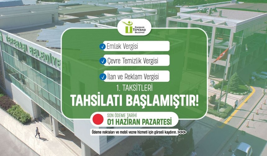 Tepebaşı’nda Vergi Ödeme Kolaylığı
