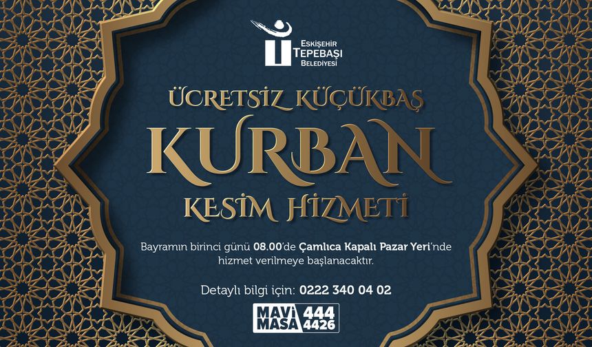 Tepebaşı’nda Kesim Alanı Hazır