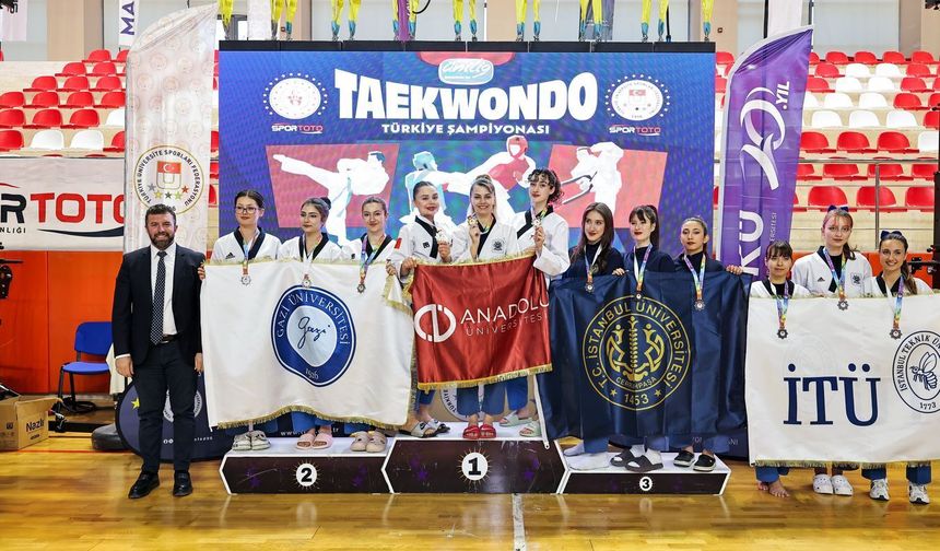 Anadolu Üniversitesi Tekvandoda Türkiye Şampiyonluğu elde etti