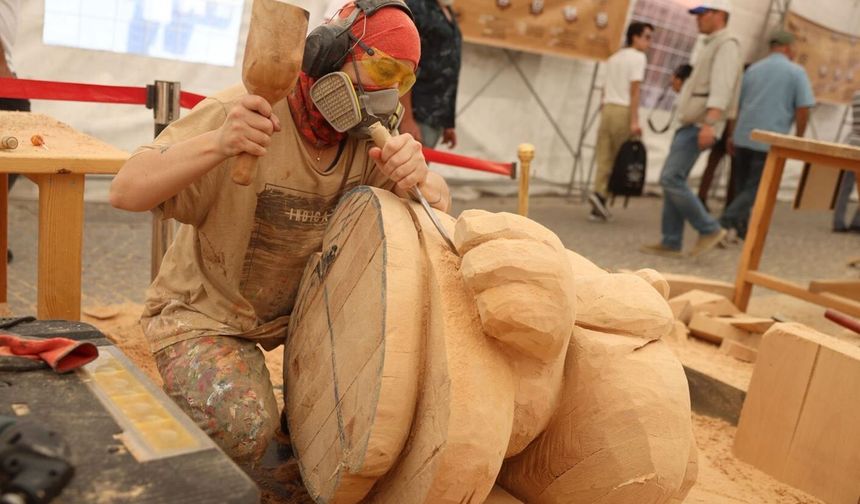 9. Uluslararası Ahşap Heykel Festivali Cuma Günü Başlıyor