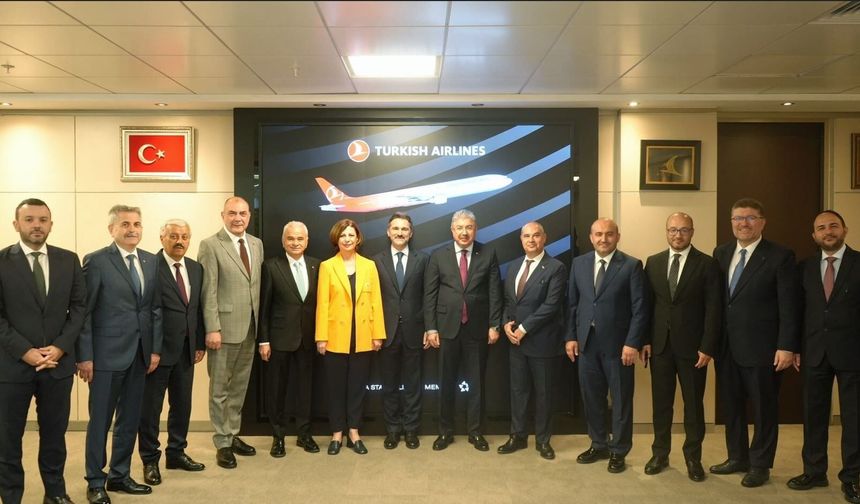 THY Başkanından Eskişehir'de Uçak Seferlerinin Arttırılmasını İstediler