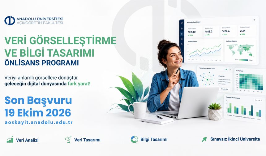 Veri Görselleştirme ve Bilgi Tasarımı Programı öğrenci kabulüne başladı