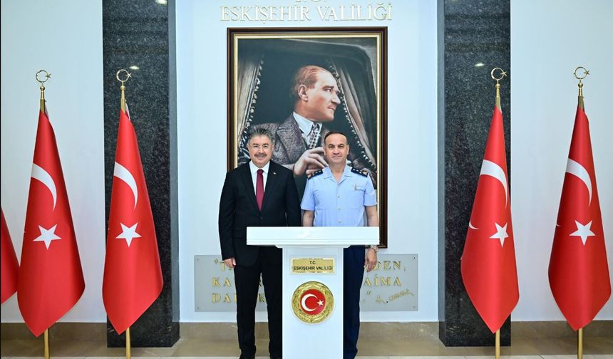 Hava Orgeneral Rafet Dalkıran'dan Vali Yılmaz'a Veda Ziyareti