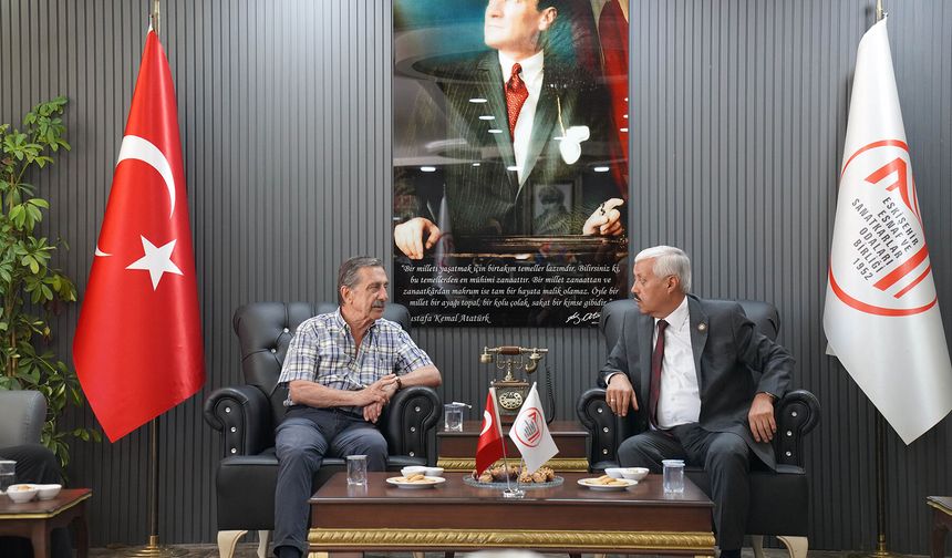 Başkan Ataç’tan Esnaf Ve Sanatkârlar Odaları Birliği’ne Ziyaret