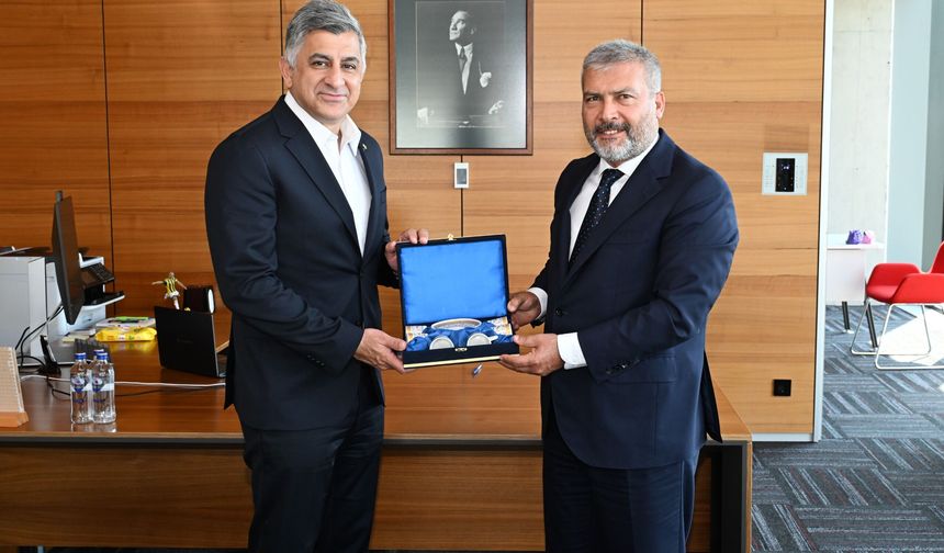 Rektör Adıgüzel Eti Gloabal CEO’su Ercan Öz’ü Ziyaret Etti