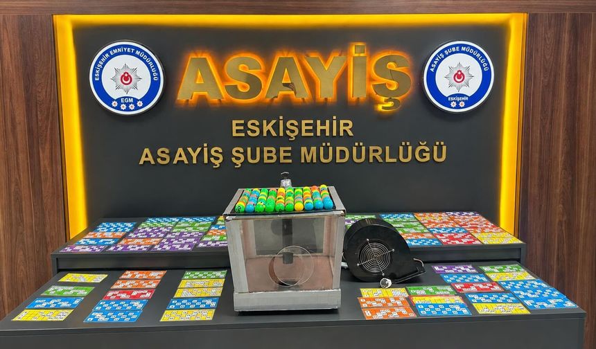 Eskişehir Polisinden Tombala Baskını