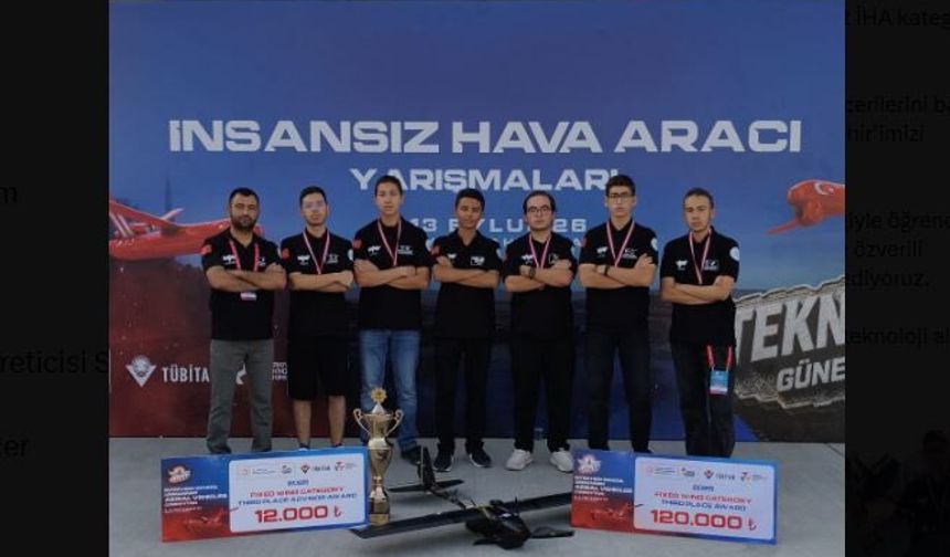 TEKNOFEST 2026’da Sabiha Gökçen Eskişehir’e Türkiye Üçüncülüğünü Getirdi