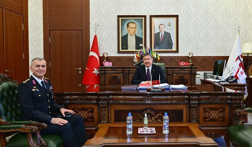 Jandarma Komutanından Vali Yılmaz'a Ziyaret
