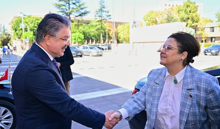 Eski Aile ve Sosyal Hizmetler Bakanı Yanık'tan Vali Yılmaz'a Ziyaret