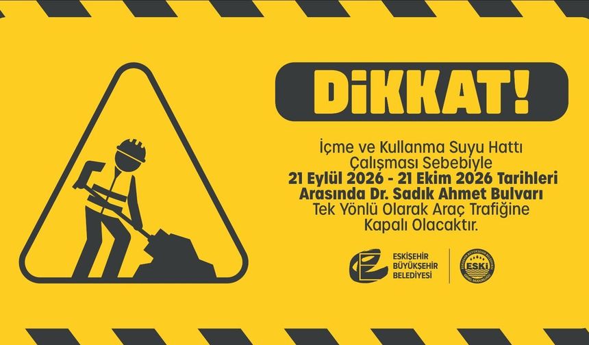 Dr. Sadık Ahmet Bulvarı’nda İçme Suyu Hattı Yenileniyor