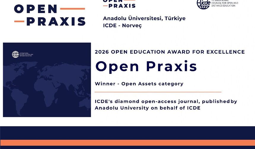 Open Praxis’e dünya çapında prestijli ödül