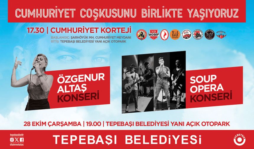 Tepebaşı’nda Cumhuriyet Bayramı Kortej Ve Konserlerle Kutlanacak