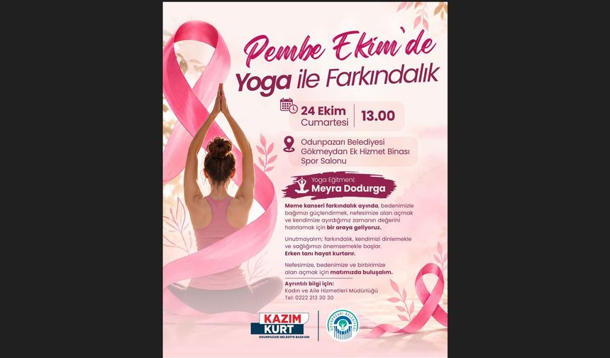 Odunpazarı Belediyesi’nden Pembe Ekim’de Yoga İle Farkındalık Etkinliği