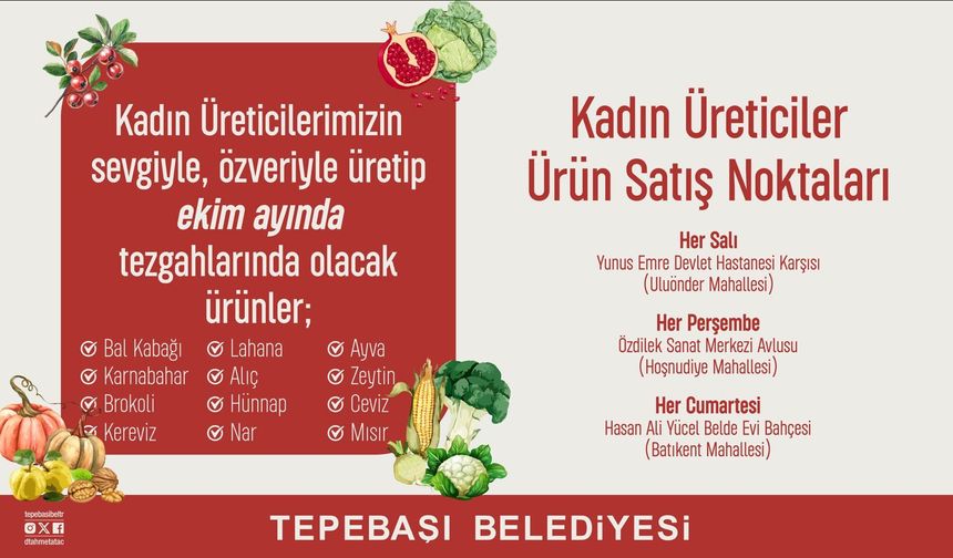 Tepebaşı’nda Sonbaharın Bereketi Kadın Üreticilerden