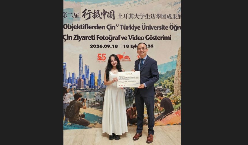 İletişim Bilimleri Fakültesi öğrencisinden Çin’de birincilik