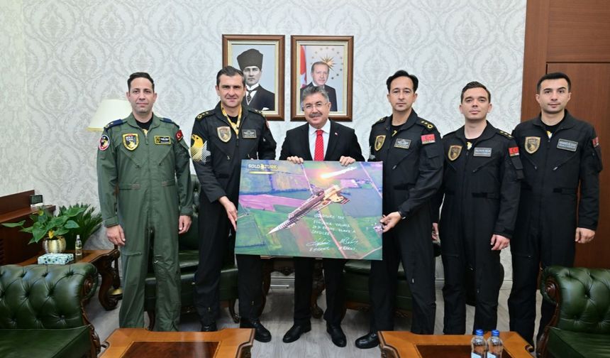 Solo Türk Pilotlarından Vali Yılmaz'a Ziyaret