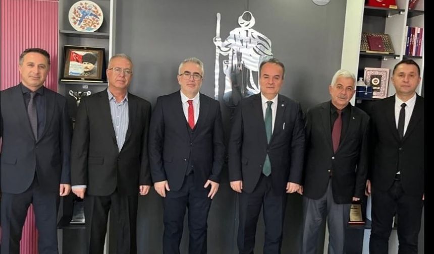 Tepebaşı Bölgesi Ortaokul Yöneticilerinden Sertsöz'e 'Hayırlı Olsun' Ziyareti